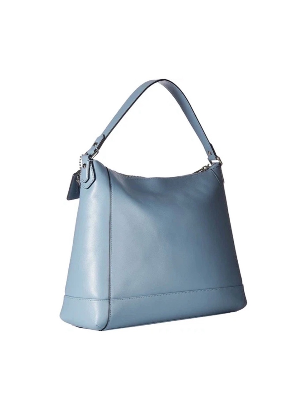 Coach Charlie Shoulder Purse Luxury Leather Hobo Handbag Cornflower Blue - Picture 2 of 15